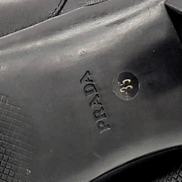 Prada Leather Boots Booties Black 5 - Picture 9 of 12